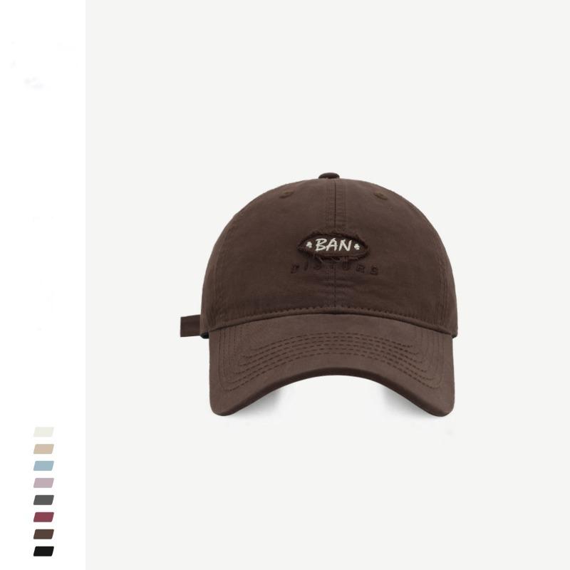 Simple Embroidered Baseball Cap Spring and Summer Casual Soft Top Cap Student Couple Versatile Sports Visor