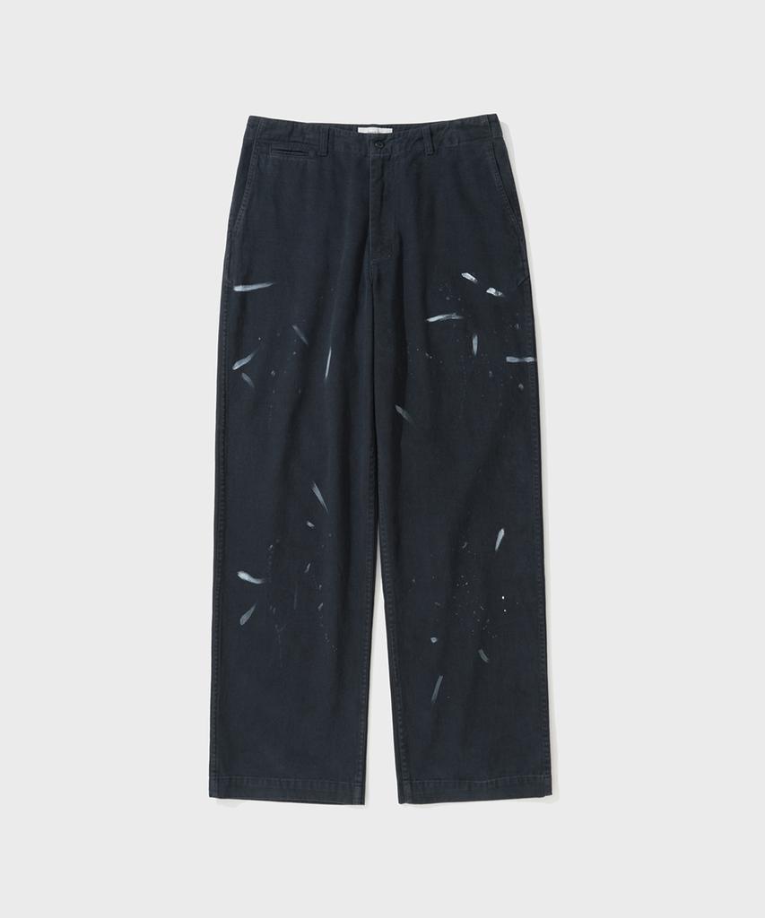 SHIRTER Moss Drill Hand-Painted Chino Pants (Navy)