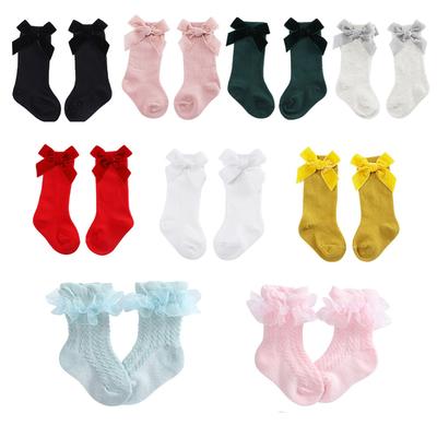 Yürümeye başlayan kızlar Ilmek/Örgü Fırfır Çorap Bebek Kaymaz Pamuklu Çorap Prenses Çorap