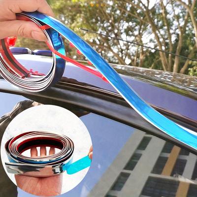 Zierleiste Auto Fensterzierleiste Chromleiste nicht verblassend universelles Lippenband Außenzierleiste Türzierleiste