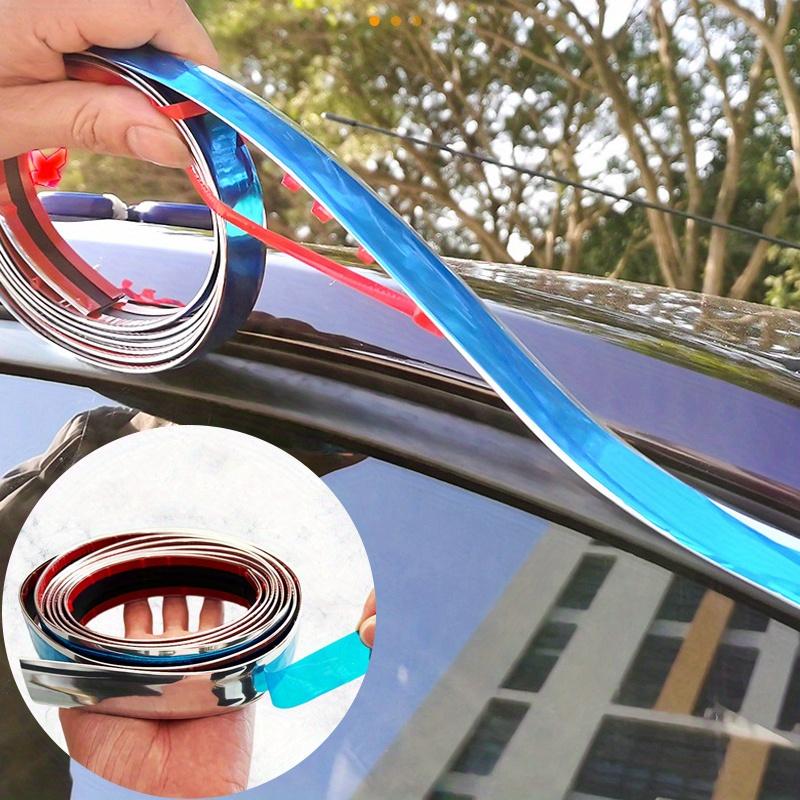 Car Trim Strip Window Trim Chrome Strip Non-fading Universal Lip Tape Exterior Trim Door Trim Strip
