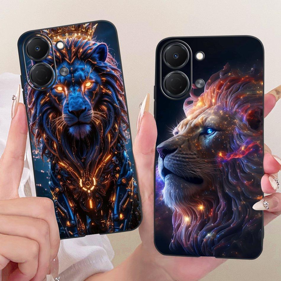 For Tecno Spark Go 3 2026 Cool Dragon Tiger Pattern Phone Case For Tecno Spark Go3 KN3 Black Silicone Soft Cases Bumpers