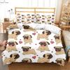 Cartoon Cute Animal Colorful Dog Print Duvet Cover Bedding Set (Including Duvet Cover And Pillowcases) 3-Piece Set