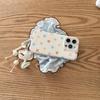 Korean Fresh Plaid Polka Dot Case for iPhone 15/16/17 Pro Max