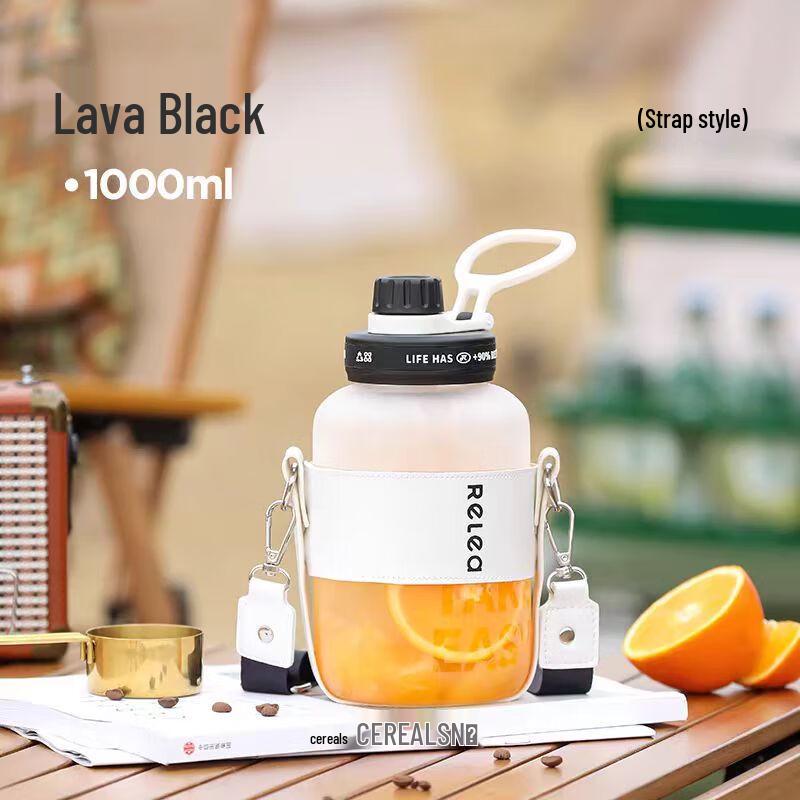 RELEA High Borosilicate Glass Water Bottle