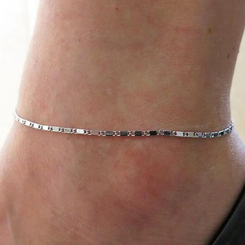Tobillera con forma de corazón y estrella estilo bohemio para mujer, varios modelos, cadena para el pie multicapa, pulsera de tobillo con forma de hoja para mujer, accesorios de playa, novedad de 2021