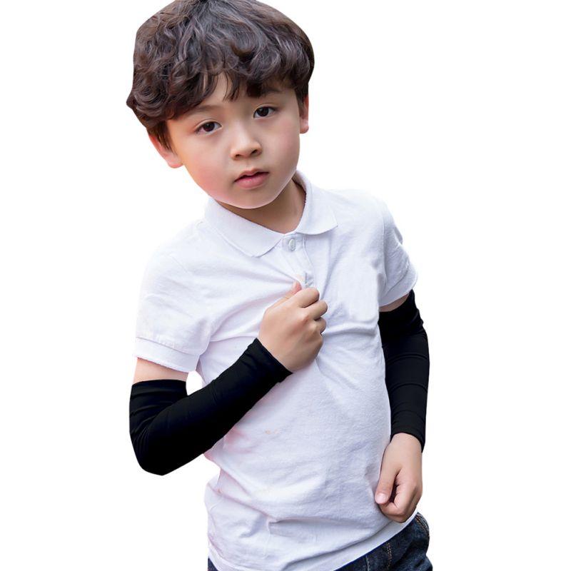 Kids Sleeve Sunscreen Sleeves Summer UV Resistant Ice Silk Sleeves Children's Sleeves Oversleeves