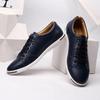 Men's Casual Leather Shoes Lightweight Comfort Walking Flats Lace Up Sneaker for Men Classic Business Dress Shoes Zapatos Hombre
