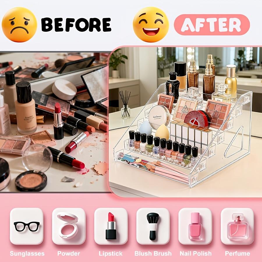A 7-Layer Nail Polish Storage Box, Transparent for Cosmetics Storage, Makes a Perfect Valentine'S Day Gift