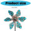 Weather Resistant Metal Windmill Spinner Sculpture For Patios Or Lawn Yard Garden Outdoor Spaces Rotating Art Decoration