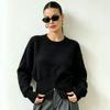 Cropped Sweaters for Women Fall Casual Knit Jumper Tops Long Sleeve Knitted Pullover Tops Women's Soft Cozy Slim Fit Crew Neck Short Sweater Outfits