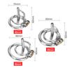 JIUAI Stainless Steel Urethral Sounding Two Penis Rings for Men Cock Plug Delay Lock Chastity Cage Medical Sex Toy Male Masturbator