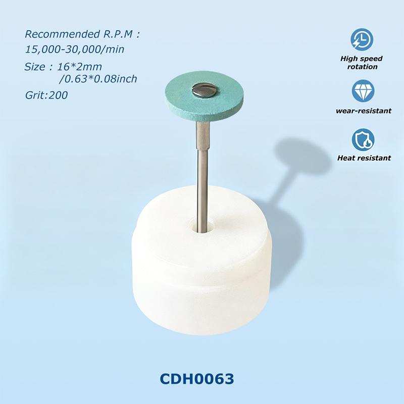 1PCS High Quality Diamond Green Ceramic Diamond Polishing Stone Grinder, 2.35mm Shank Coarse Grit Polishing Head For Finshing