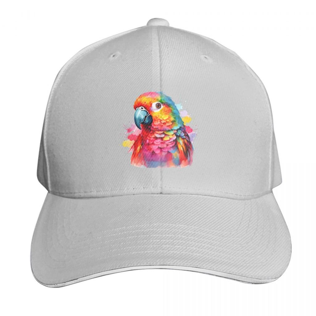 Parrot Baseball Cap Bobble Hat Icon Black Unisexs Big Size Hat Womens Hats Unisexs