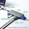 Sanwa Supply USB Docking Hub LAN and Card Type-C (with VGA, HDMI, Port, Reader) USB-3TCH13S2