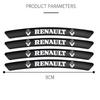 Lightweight Aluminium Alloy Wheel Hub Stickers 4Pc Portable Decor Decals Exterior Styling For Renault Dacia Scenic Laguna Twingo NN40