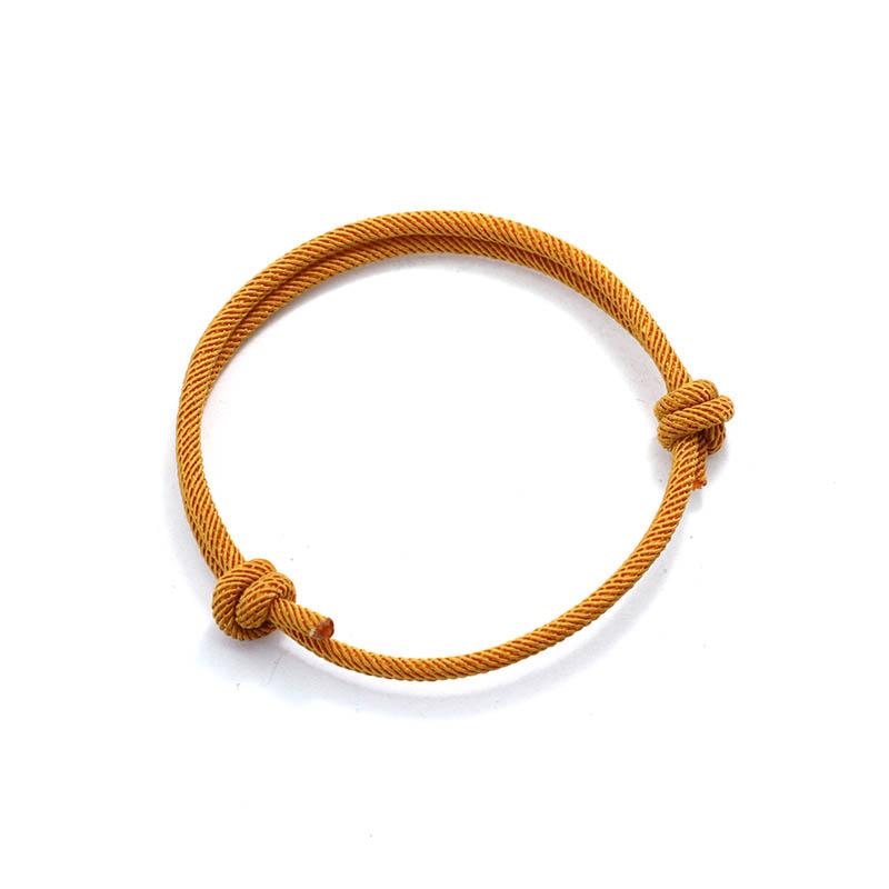 New Handmade Adjustable Rope Bracelet Men 4mm Thin String Relationship Braclet Gift For Him Lucky Thread Brazalete Pulseira