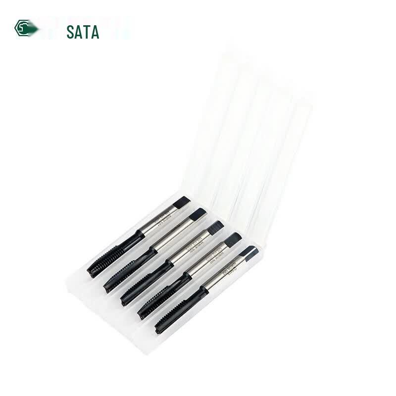 SATA M4x0.7mm 5-Piece HSS Coarse Thread Machine Tap Set