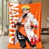 Naruto Uzumaki Printed Flannel Blanket Skin Friendly Warm Decorative Throw for Indoor Couch Bed Daily Use