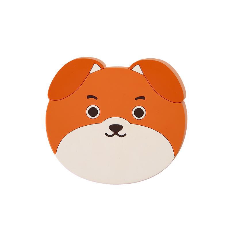 2024 Neuer süßer Silikon-Untersetzer im Cartoon-Welpen-Stil, rutschfest, verbrühungshemmend, wärmeisolierend, hohe Temperaturbeständigkeit