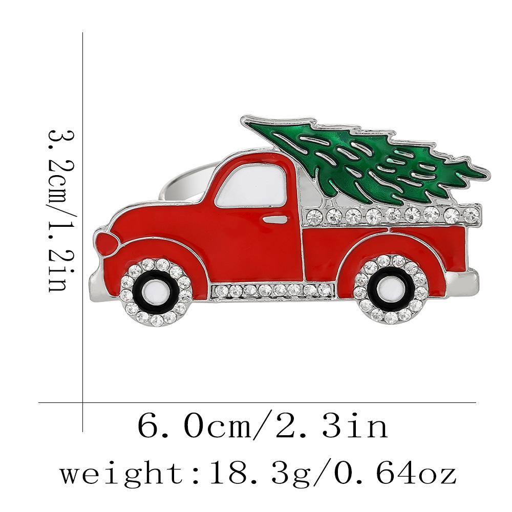 Christmas Tree Napkin Ring Metal Creative Napkin Buckle Santa Claus Versatile Napkin Rings for Christmas Dinner Table Decor 2026
