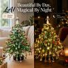 Bead Crafting Kits for Adults DIY Beaded Christmas Tree Kit Handmade with LED Lights Ornament Making Set Holiday Craft Project Kit Adults