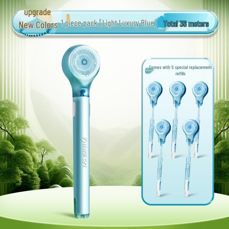 Portable Refillable Correction Tape Pen – Pen-Style, Large Capacity, Ideal for Students