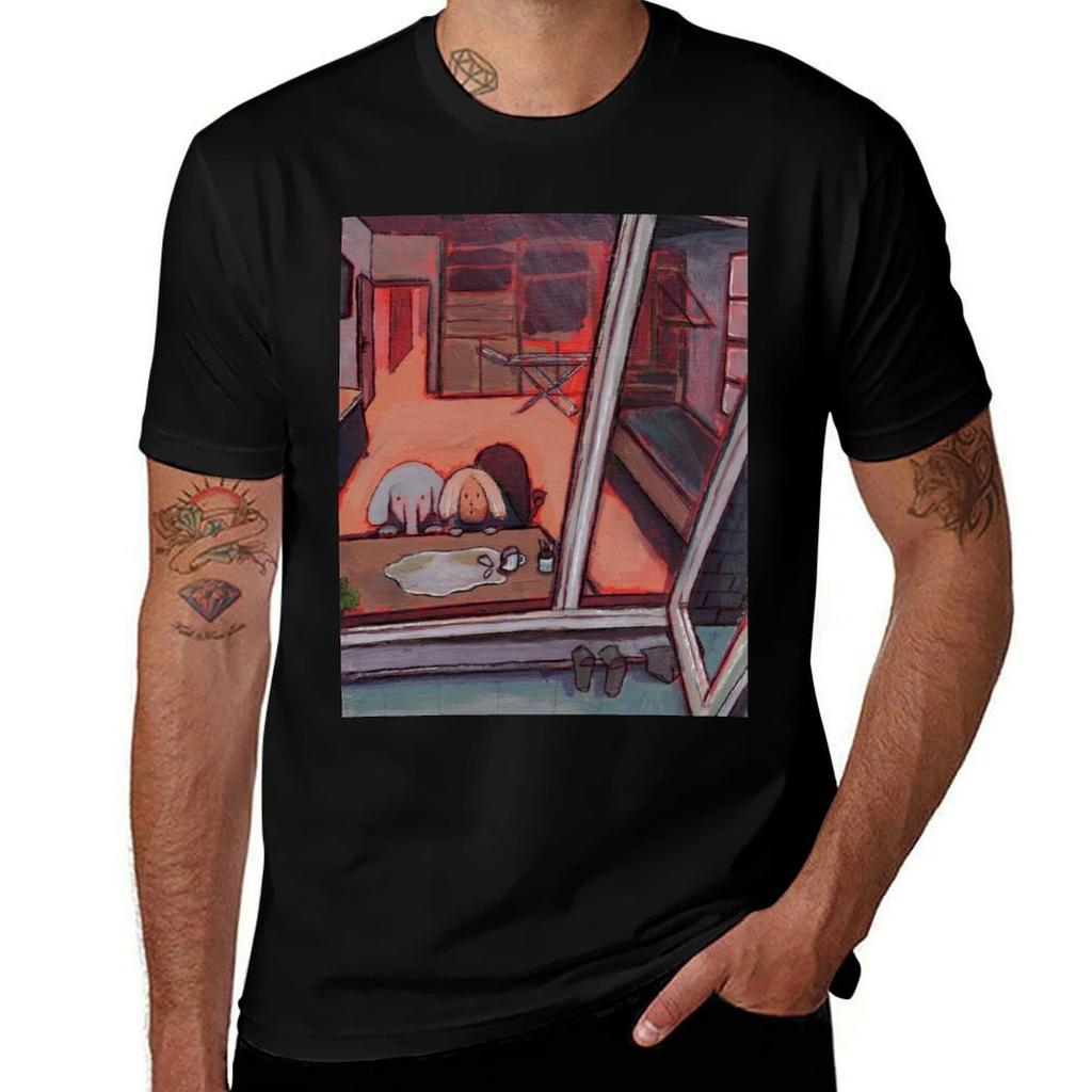 My Melancholy Elephant In Front Of A Broken Cup Tshirt Gym Wear Breathable Short Sleeve Tee