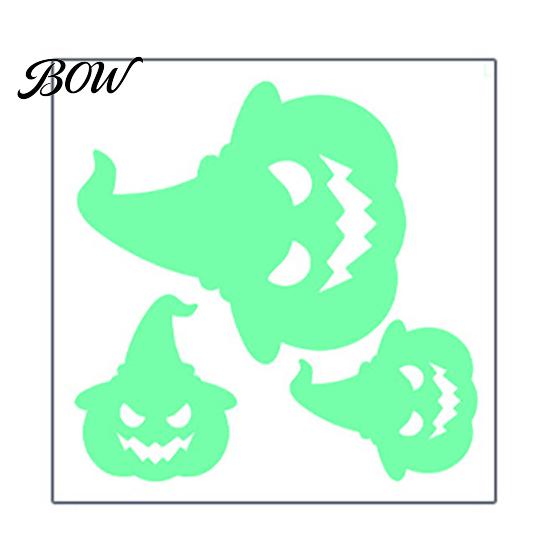 Removable PVC Wall Stickers Halloween Glow in The Dark Stickers, Luminous Ghost Hand And Bat Waterproof Secret Room Decor Decals, Horror Theme