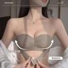 Front Buckle Strapless Underwear Women Gather Non-slip Small Chest Wrapped Tube Top Wedding Dress Invisible Back Bra Anti-light