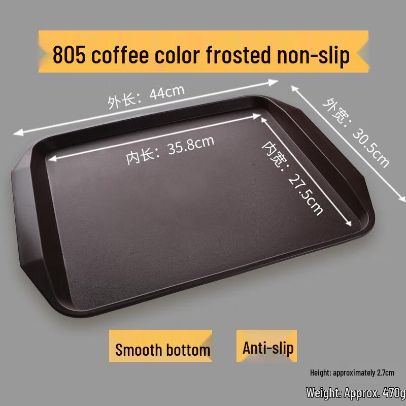 HANDUNYOU Commercial Anti-Slip Plastic Serving Tray