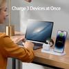 Rotatable Multi-Functional Desktop Charger for Apple, Samsung, and Watch