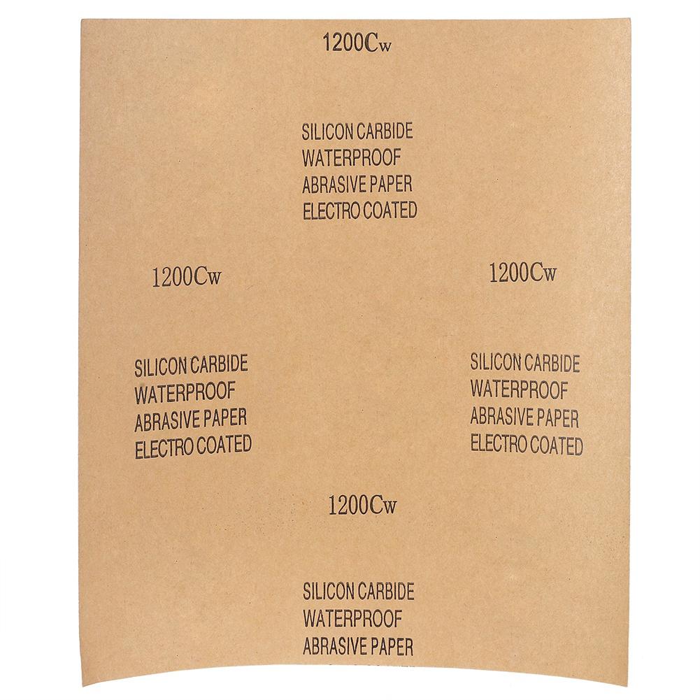 CW 12002c 100 Stück Schleifpapier Siliziumkarbid Wasserdichtes Schleifpapier Polier Schleifblatt