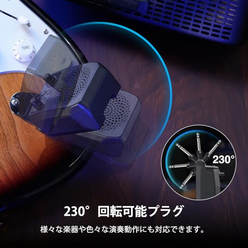 Compact Mini Guitar Amplifier, 5W, 4 Effects, Bluetooth, Lightweight, Rechargeable, Clean, Distortion, Overdrive, Reverb