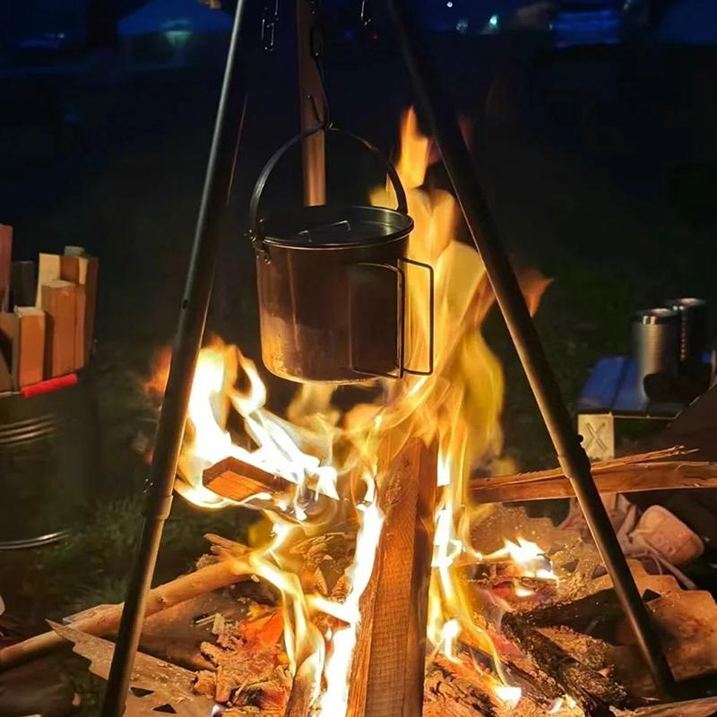 Outdoor Pot Coffee Maker Kettle Portable Lightweight Camping Cooking Pot 1.2L Cup For Camping Hiking Backpacking Boiling Water