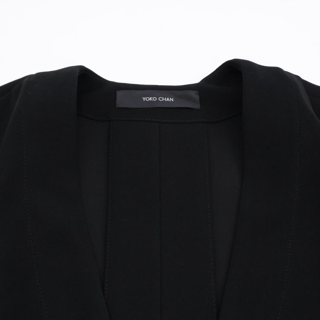 YOKOCHAN [Good Condition] YCP-421-102 Sleeveless Cache-Coeur Overall All-in-one 36 blackUsed