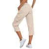 Pantalones Cargo de Secado Rápido para Mujer con Cordón Ajustable Corte Holgado Casual para Trabajo Senderismo al Aire Libre Viajes Ligeros