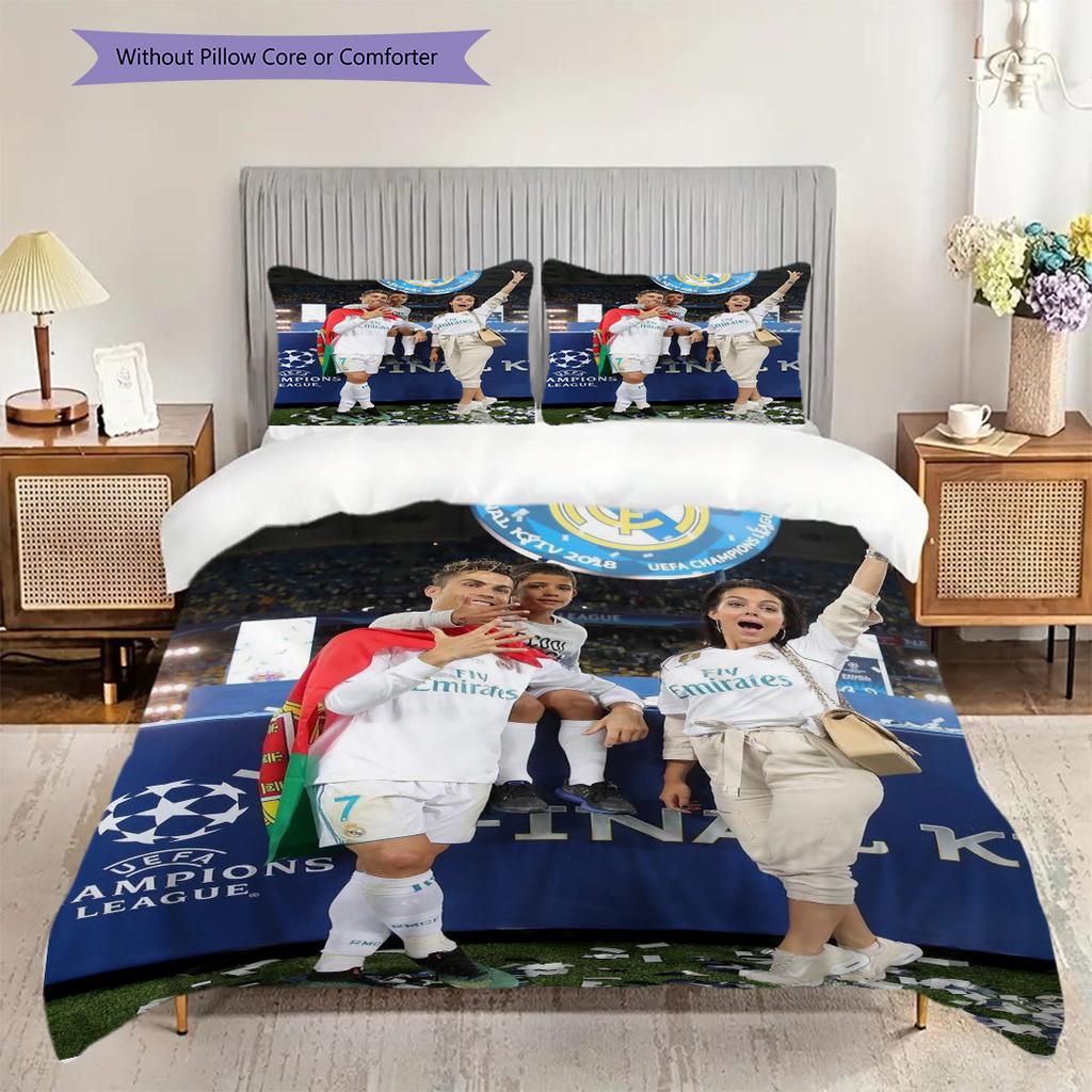 Ronaldo Legend Pitch Bedding Without Core 1 Duvet Cover 2 Pillowcase Without Core Duvet Cover And Pillowcase Soft And Comfortable