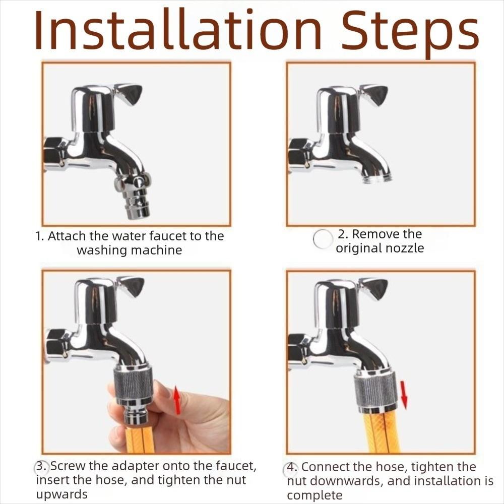 Multi-functional High Pressure Washer Nozzle Copper Material Adjustable Spray Nozzle  Household Use