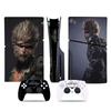 Black Myth Wukong Vinyl Protective Cover Anti-Scratch Cool Decal Cover Dustproof for PS5 Slim Disc Digital Console & Controllers