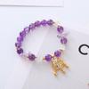 Natural Amethyst Bracelet Retro  Bangles Women Fashion Jewelry Accessories Gift