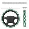 Ten color checkerboard pattern car steering wheel cover Universal 15-inch steering wheel cover