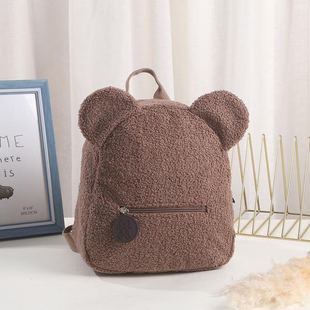 Personalized Embroidered Toddler Backpack, Lightweight Plush Bear Preschool Bag, Customized Name Gift Pack, Children's Day Gift