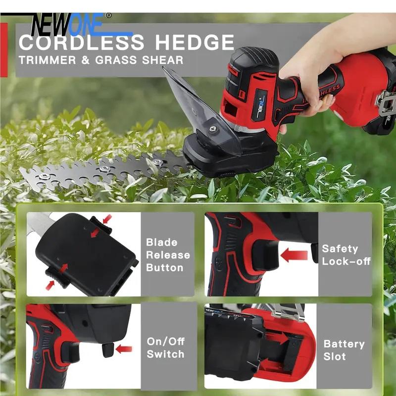 18V 12 in 1 brushless multifunctional tool set,include: drill, impact drill, circular saw, recip saw screwdriver, hedge trimmer