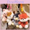 Plush Capybara Raccoon Keychain With Soft Pp Cotton For Bags And Home Decor