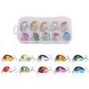 10PCS with 3D  Eyes Fishing Crankbaits ABS Fishing Lures Durable Sinking Lures  Freshwater Fishing
