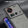 Para Capa Nubia Z70 Ultra Capa de Celular de Couro PU de Luxo Para ZTE Nubia Z70 Ultra 5G Capa Traseira Silicone À Prova de Choque Proteção Total