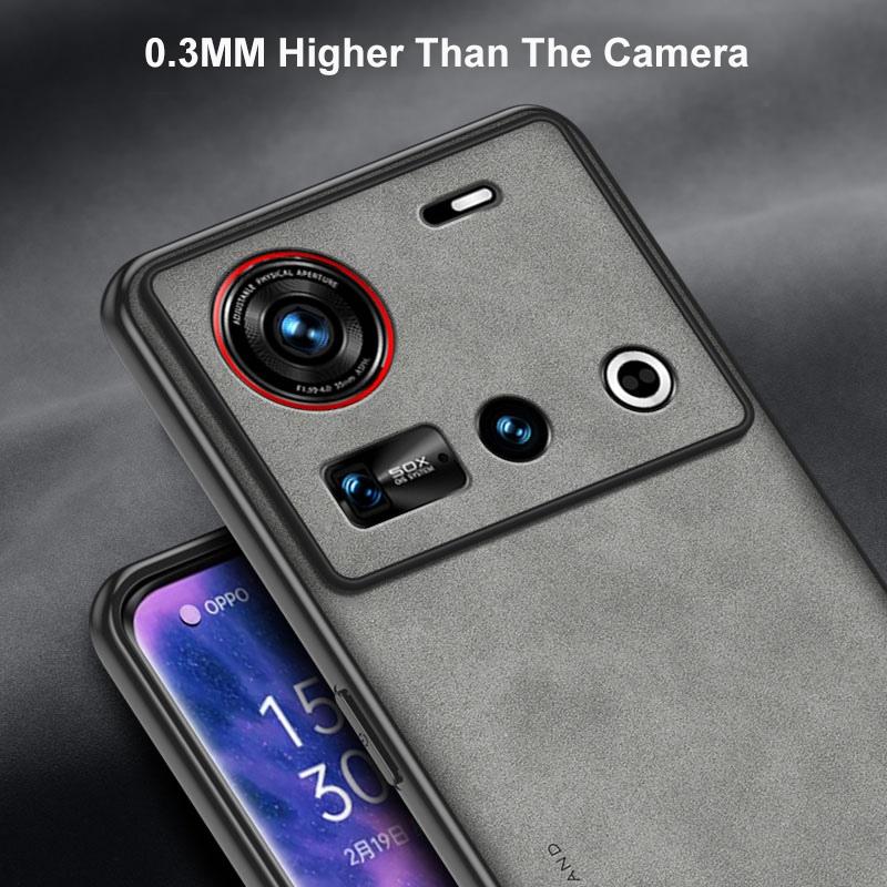 Para Capa Nubia Z70 Ultra Capa de Celular de Couro PU de Luxo Para ZTE Nubia Z70 Ultra 5G Capa Traseira Silicone À Prova de Choque Proteção Total