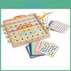 Kids Educational Wooden Toy With Elastic String For Attention And Spatial Skills