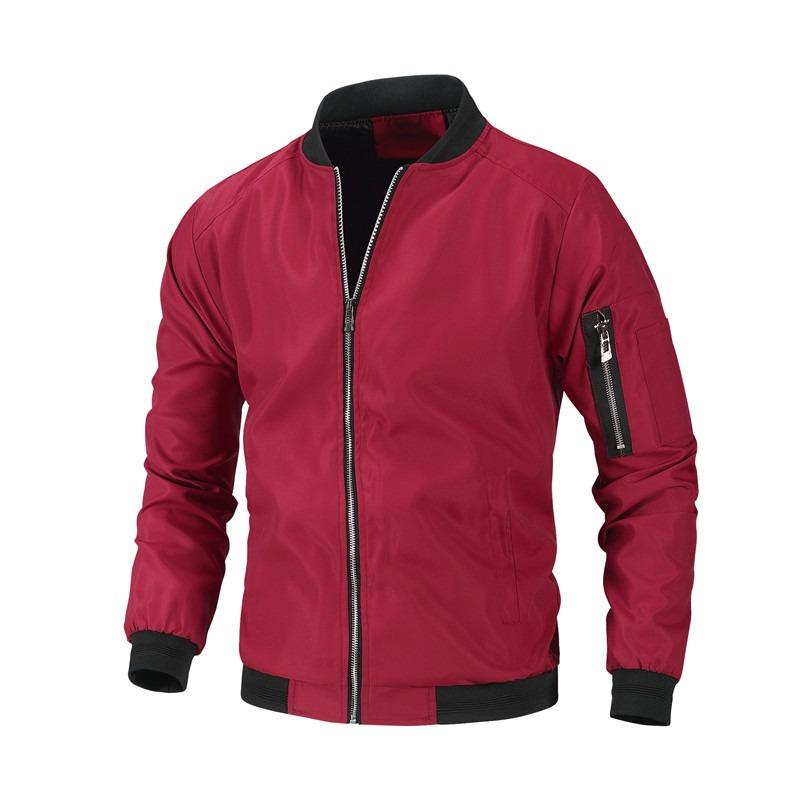 Men S Casual Loose Korean Style Baseball Jacket For Spring Autumn